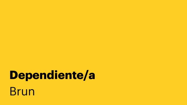 Dependiente/a