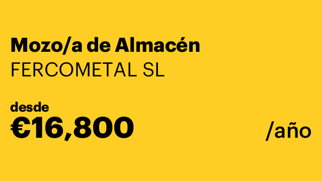Mozo/a de Almacén