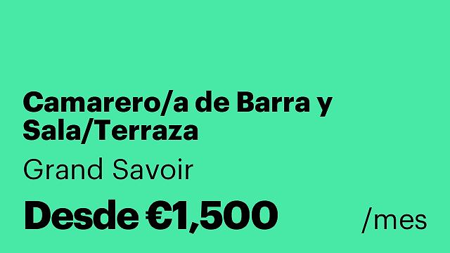 Camarero/a de Barra y Sala/Terraza