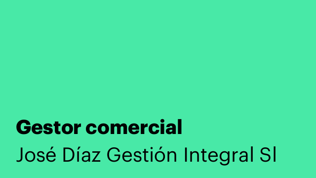 Gestor comercial