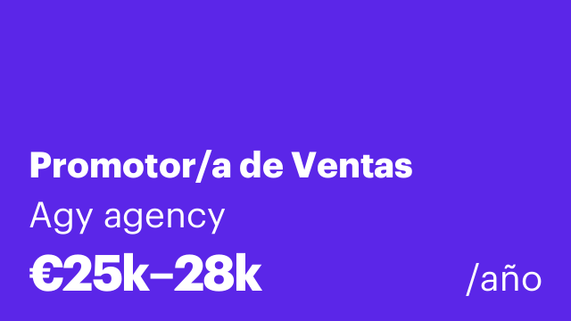 Promotor/a de Ventas