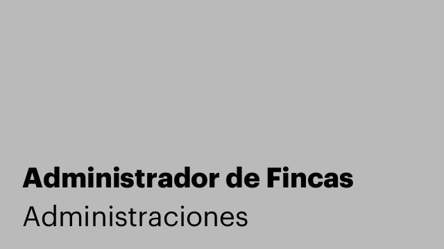 Administrador de Fincas