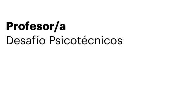 Profesor/a