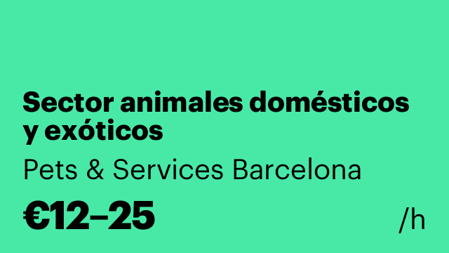 Sector animales domésticos y exóticos