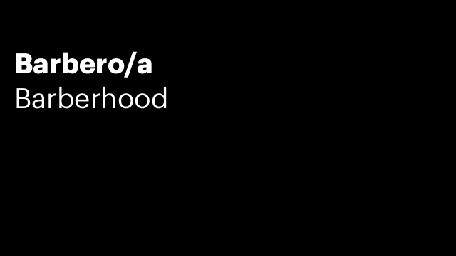 Barbero/a