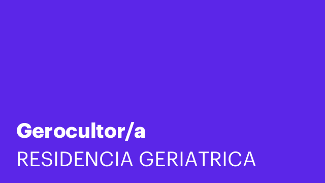 Gerocultor/a