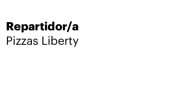Repartidor/a