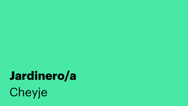 Jardinero/a