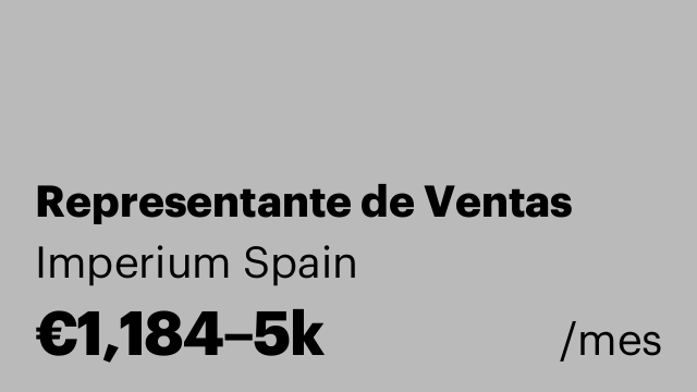 Representante de Ventas