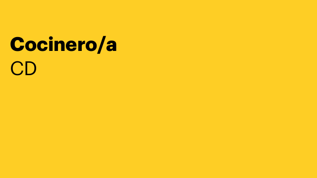 Cocinero/a