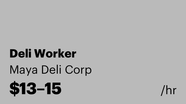 Deli Worker