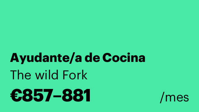 Ayudante/a de Cocina