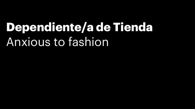 Dependiente/a de Tienda