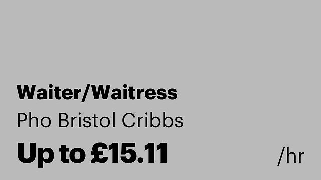 Waiter/Waitress