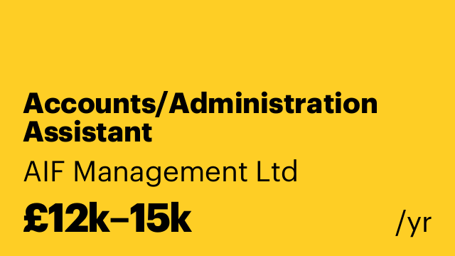 Accounts/Administration Assistant