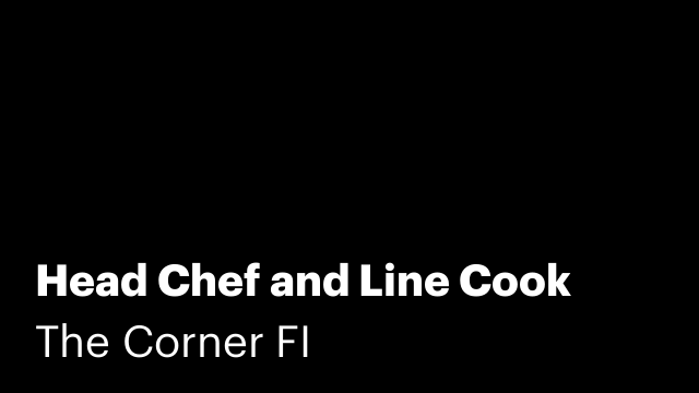 Head Chef and Line Cook