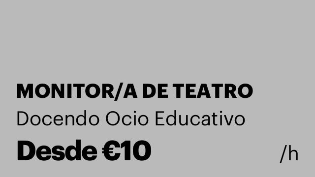 MONITOR/A DE TEATRO