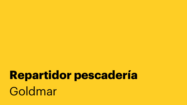 Repartidor pescadería