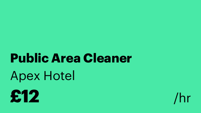 Public Area Cleaner