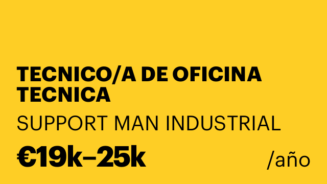 TECNICO/A DE OFICINA TECNICA