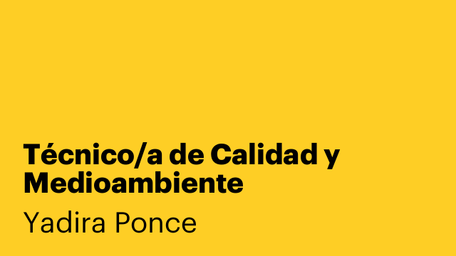 Técnico/a de Calidad y Medioambiente