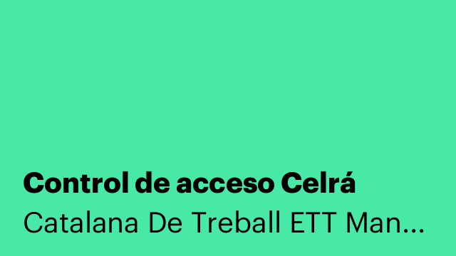 Control de acceso Celrá