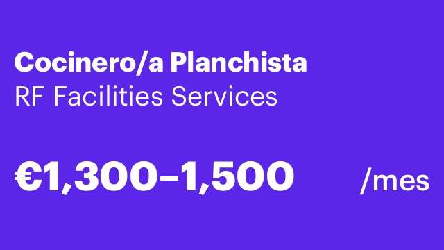 Cocinero/a Planchista