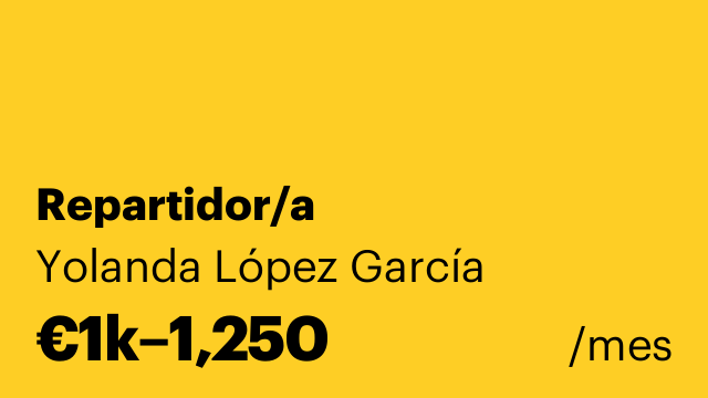 Repartidor/a