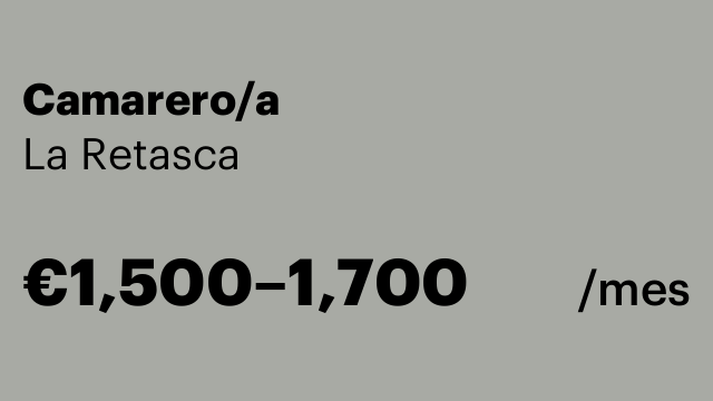 Camarero/a