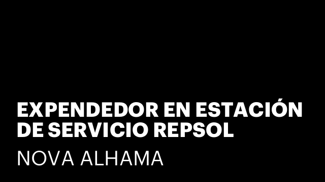 EXPENDEDOR EN ESTACIÓN DE SERVICIO REPSOL