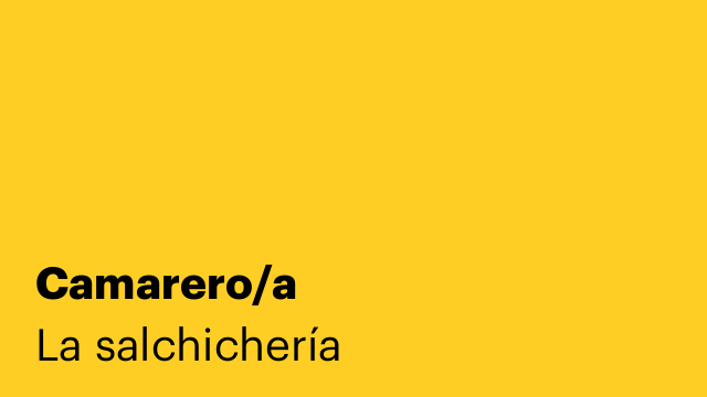Camarero/a