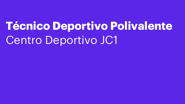 Técnico Deportivo Polivalente