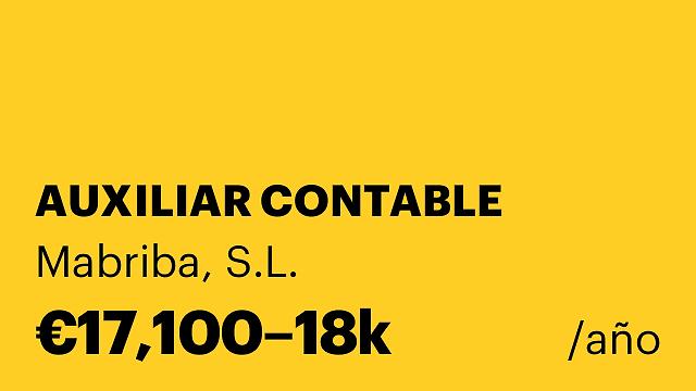 AUXILIAR CONTABLE