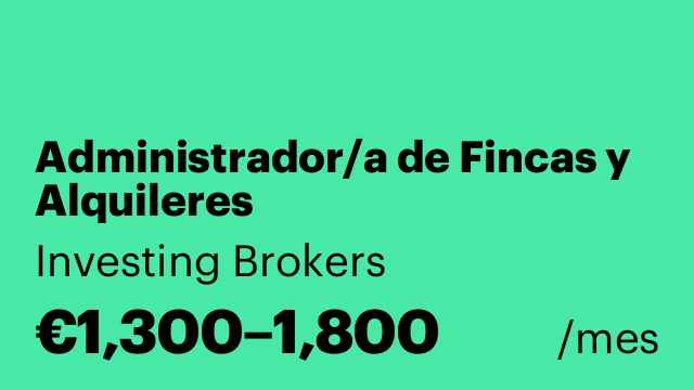 Administrador/a de Fincas y Alquileres