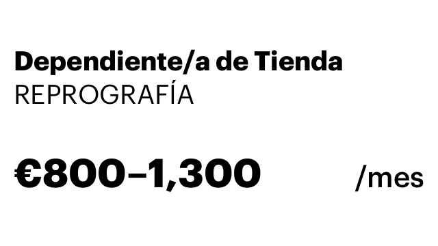 Dependiente/a de Tienda