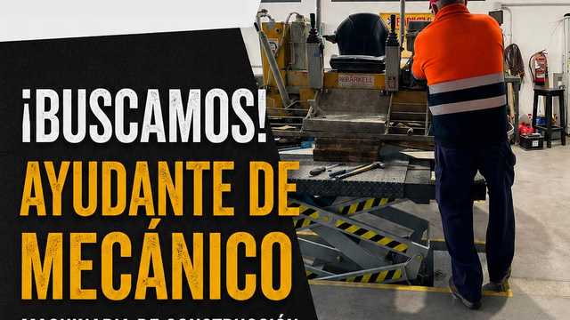 AYUDANTE DE MECÁNICO – Sector Construcción