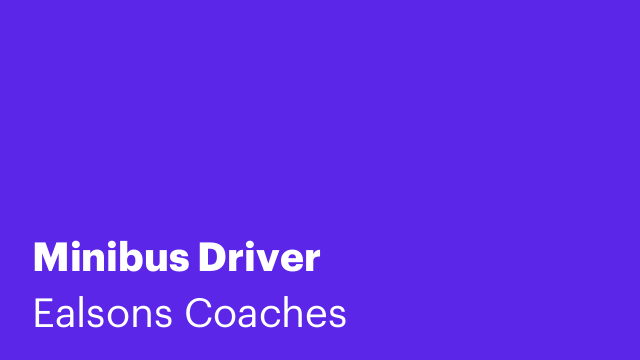 Minibus Driver