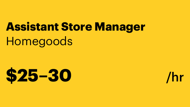 Assistant Store Manager