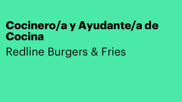 Cocinero/a y Ayudante/a de Cocina
