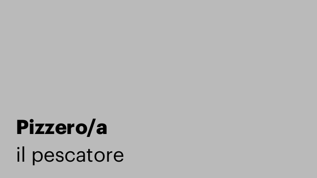 Pizzero/a