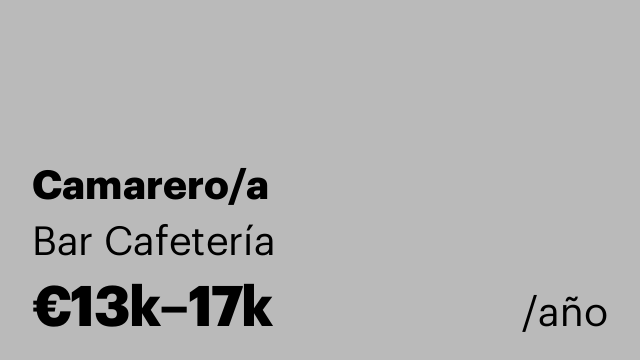 Camarero/a
