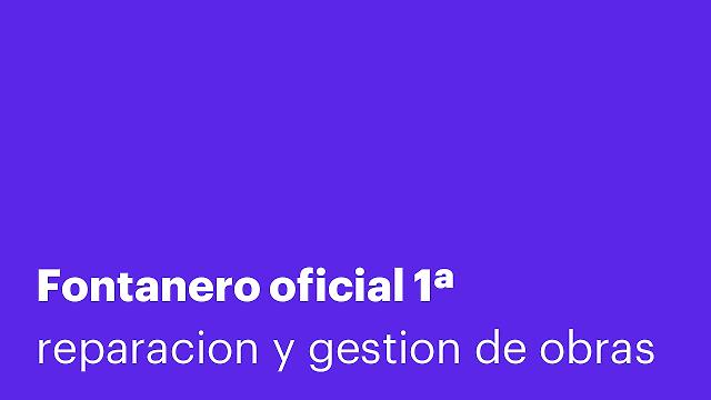 Fontanero oficial 1ª