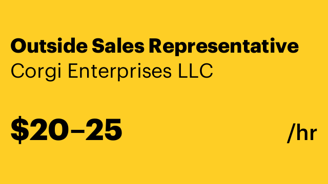 Outside Sales Representative
