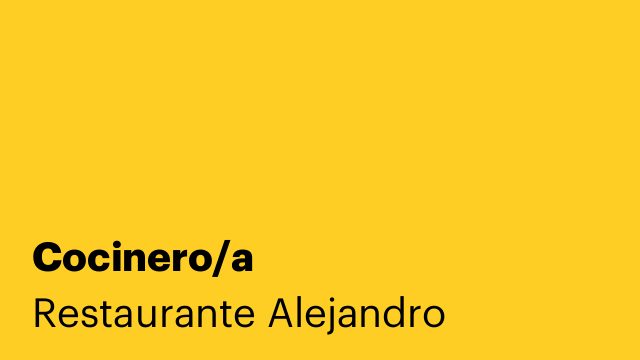 Cocinero/a