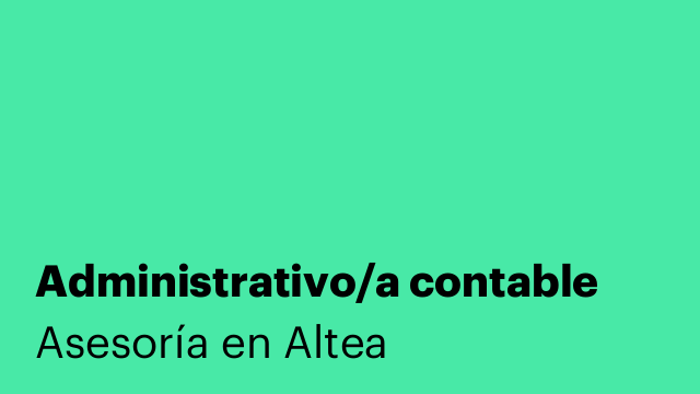 Administrativo/a contable