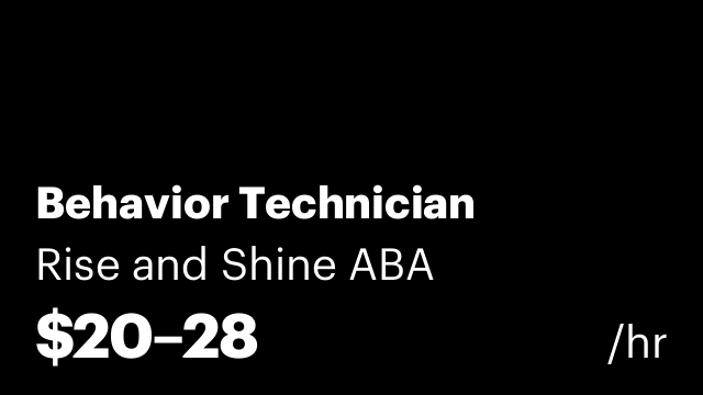 Behavior Technician