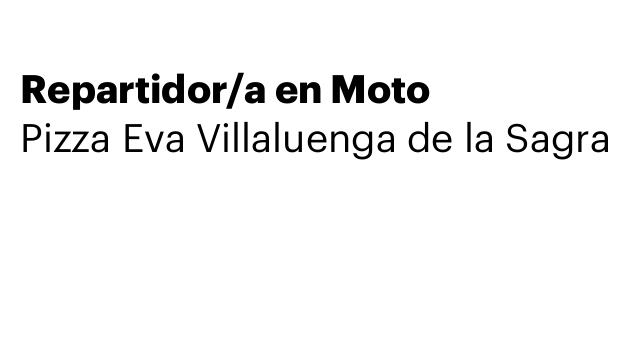 Repartidor/a en Moto