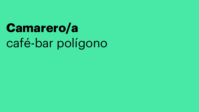 Camarero/a
