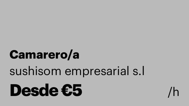 Camarero/a