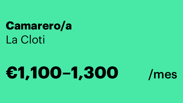 Camarero/a